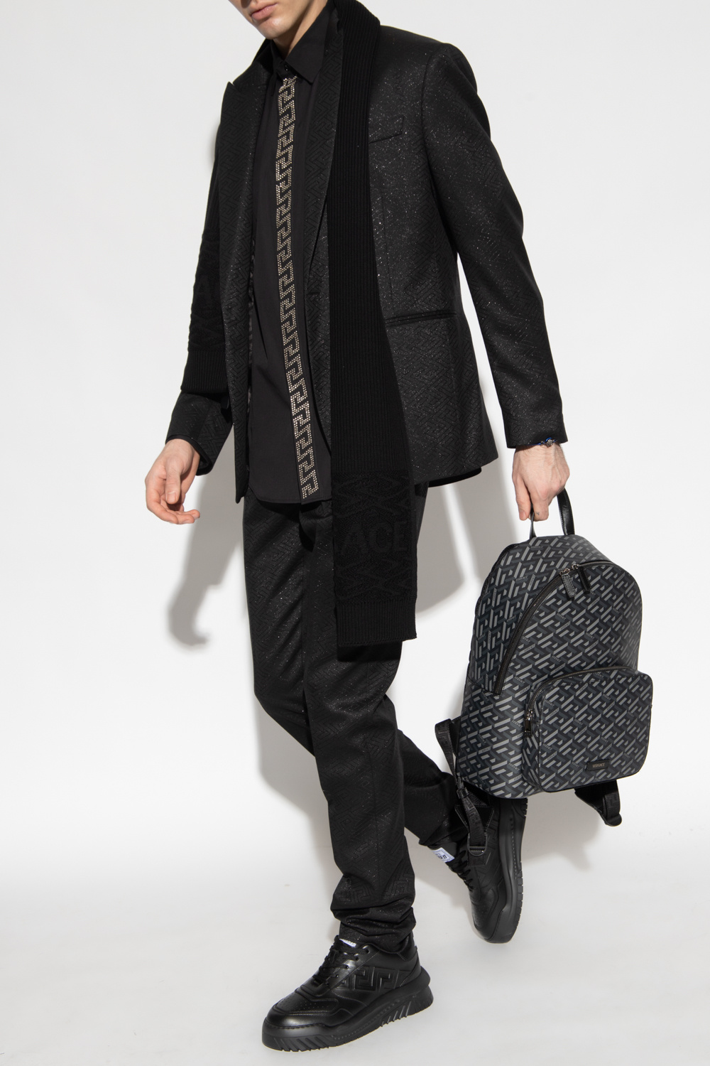 Black Wool blazer Versace Vitkac GB